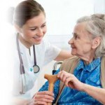 Nurse and women in Nursing Home